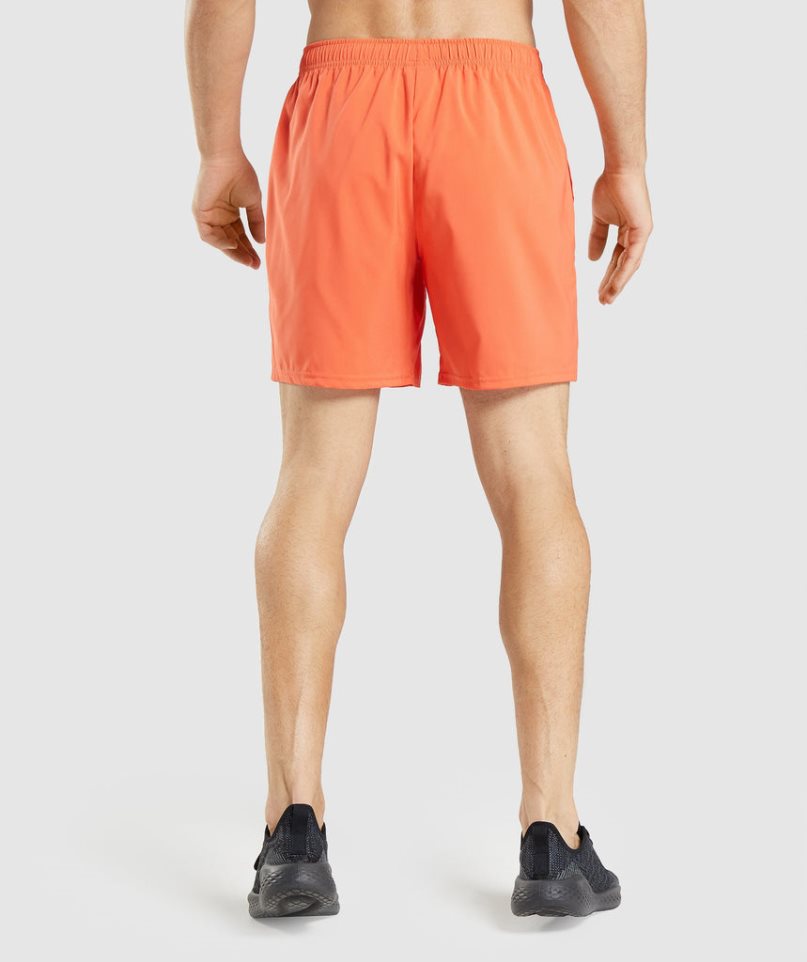 Men's Gymshark Arrival Shorts Orange | NZ 9KUOTS